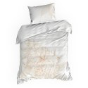 Pościel satynowa 160x200 Blanca 8 biała złota liście Limited Collection Eurofirany