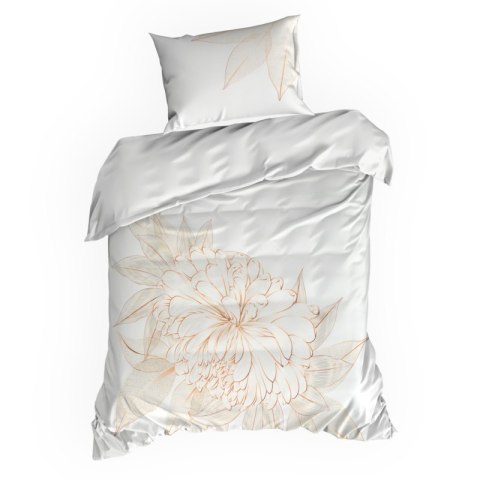 Pościel satynowa 160x200 Blanca 8 biała złota liście Limited Collection Eurofirany Pościel satynowa 160x200 Blanca 8 biała złota liście Limited Collection Eurofirany
