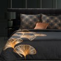 Pościel satynowa 160x200 Victoria 10 czarna złota liście geometria Limited Collection Eurofirany Pościel satynowa 160x200 Victoria 10 czarna złota liście geometria Limited Collection Eurofirany
