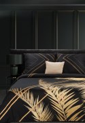 Pościel satynowa 160x200 Victoria 9 czarna złota liście geometria Limited Collection Eurofirany Pościel satynowa 160x200 Victoria 9 czarna złota liście geometria Limited Collection Eurofirany