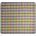 Koc piknikowy 130x145 Harmony żółty różowy kratka Eurofirany