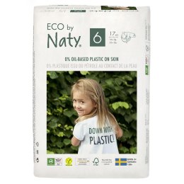 Pieluchy jednorazowe no.6 (>16kg.) komplet 17 szt. Eco By Naty