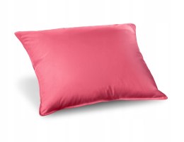 Poduszka puchowa 50x70 różowa naturalny wsad 100% bawełna Inlet 620 g AMW
