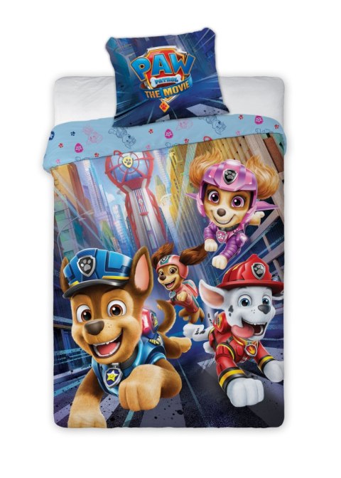Pościel bawełniana 140x200 Psi Patrol Paw 2256 drużyna niebieska z jedną poszewką 70x90 Faro 23 Pościel bawełniana 140x200 Psi Patrol Paw 2256 drużyna niebieska z jedną poszewką 70x90 Faro 23