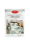 Pościel bawełniana 160x200 Liście palmy zielona Universal Matex Pościel bawełniana 160x200 Liście palmy zielona Universal Matex