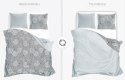 Pościel bawełniana 220x200 Elegant 002 szara liście E 2023