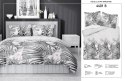 Pościel satynowa 140x200 szara liście 4401 B z jedną poszewką Home Satin 122 Pościel satynowa 140x200 szara liście 4401 B z jedną poszewką Home Satin 122