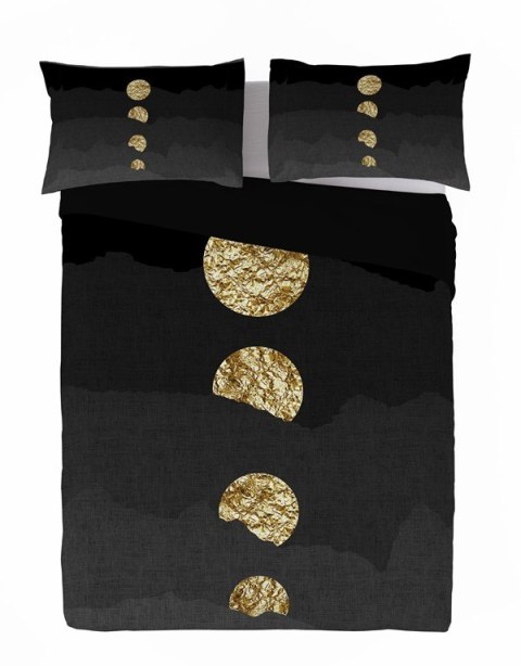Pościel satynowa 160x200 geometria czarna złota Prestige 1 Pościel satynowa 160x200 geometria czarna złota Prestige 1