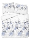 Pościel satynowa 220x200 biała niebieska kwiaty 4397 A Home Satin 122 Pościel satynowa 220x200 biała niebieska kwiaty 4397 A Home Satin 122