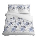 Pościel satynowa 220x200 biała niebieska kwiaty 4397 A Home Satin 122 Pościel satynowa 220x200 biała niebieska kwiaty 4397 A Home Satin 122