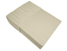 Prześcieradło jersey 160x200 kość słoniowa z gumką Frotex