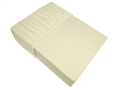 Prześcieradło jersey 160x200 kremowe z gumką Frotex Prześcieradło jersey 160x200 kremowe z gumką Frotex