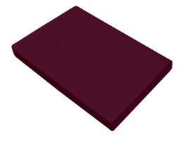 Prześcieradło satynowe 160x210 burgund bez gumki Greno