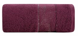 Ręcznik Mariel 70x140 bordowy frotte 500g/m2 Eurofirany