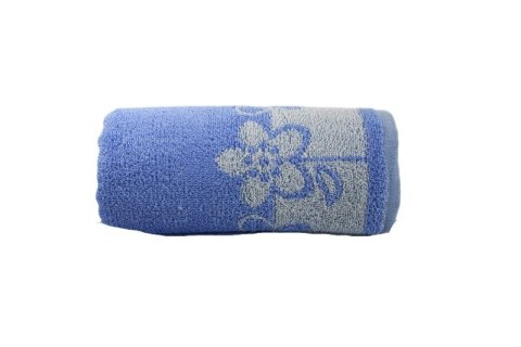 Ręcznik Paloma 2 50x100 niebieski kwiatki 450g/m2 Greno Ręcznik Paloma 2 50x100 niebieski kwiatki 450g/m2 Greno