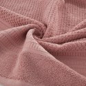 Ręcznik Rosita 70x140 pudrowy różowy o ryżowej strukturze 500g/m2 Eurofirany Ręcznik Rosita 70x140 pudrowy różowy o ryżowej strukturze 500g/m2 Eurofirany