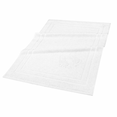 Dywanik łazienkowy 50x70 Mondo biały bawełniany frotte 650g/m2 Dywanik łazienkowy 50x70 Mondo biały bawełniany frotte 650g/m2