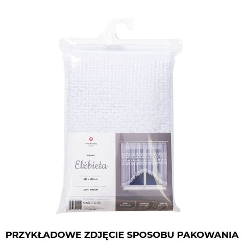 ELŻBIETA Firanka żakardowa gotowa, szerokość 600 x wysokość 160cm, kolor 001 biały 004164/FBL/001/600160/1 ELŻBIETA Firanka żakardowa gotowa, szerokość 600 x wysokość 160cm, kolor 001 biały 004164/FBL/001/600160/1