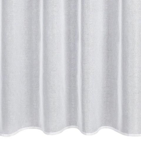 Firana 140x250 Lena biała srebrna z błyszczącym nadrukiem gotowa na przelotkach Eurofirany Firana 140x250 Lena biała srebrna z błyszczącym nadrukiem gotowa na przelotkach Eurofirany