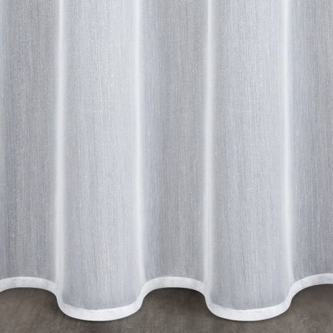 Firana 140x270 Mirea biała błyszcząca gotowa na taśmie Eurofirany Firana 140x270 Mirea biała błyszcząca gotowa na taśmie Eurofirany