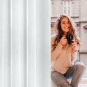 Firana 140x270 Mirea biała błyszcząca gotowa na taśmie Eurofirany Firana 140x270 Mirea biała błyszcząca gotowa na taśmie Eurofirany