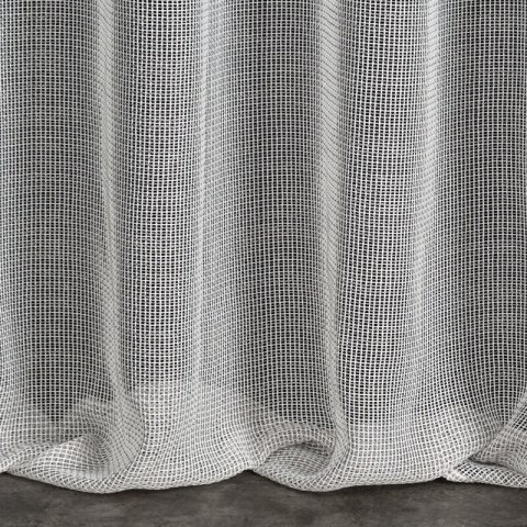 Firana 140x300 Kim srebrna gotowa na taśmie z lekkiej przewiewnej tkaniny Eurofirany Firana 140x300 Kim srebrna gotowa na taśmie z lekkiej przewiewnej tkaniny Eurofirany