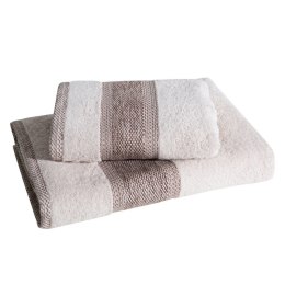 Komplet ręczników 2 szt Kali beżowy 500g/m2 Eurofirany
