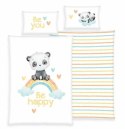 Pościel bawełniana 100x135 Tęczowa panda biała kolorowa dziecięca do łóżeczka H23 Pościel bawełniana 100x135 Tęczowa panda biała kolorowa dziecięca do łóżeczka H23