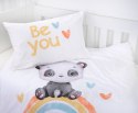 Pościel bawełniana 100x135 Tęczowa panda biała kolorowa dziecięca do łóżeczka H23 Pościel bawełniana 100x135 Tęczowa panda biała kolorowa dziecięca do łóżeczka H23