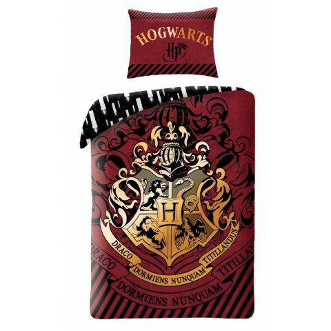 Pościel bawełniana 140x200 Harry Potter bordowa HP-8087BL poszewka 70x90 Halantex Pościel bawełniana 140x200 Harry Potter bordowa HP-8087BL poszewka 70x90 Halantex
