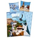 Pościel bawełniana 140x200 IDefix i niezłomni niebieska kolorowa poszewka 70x90 H23 Pościel bawełniana 140x200 IDefix i niezłomni niebieska kolorowa poszewka 70x90 H23