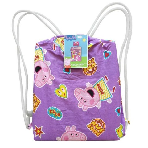 Pościel bawełniana 140x200 Świnka Peppa różowa PE-3262BL poszewka 70x90 + worek bawełniany Halantex Pościel bawełniana 140x200 Świnka Peppa różowa PE-3262BL poszewka 70x90 + worek bawełniany Halantex