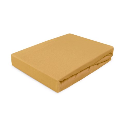 Prześcieradło jersey z gumką 220x200 042 musztardowe Darymex Prześcieradło jersey z gumką 220x200 042 musztardowe Darymex