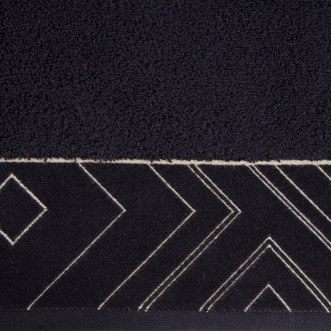 Ręcznik 50x90 Victoria 9 czarny złoty geometria 500g/2 frotte Limited Collection Eurofirany Ręcznik 50x90 Victoria 9 czarny złoty geometria 500g/2 frotte Limited Collection Eurofirany