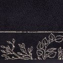Ręcznik 70x140 Victoria 7 czarny złoty liście 500g/2 frotte Limited Collection Eurofirany Ręcznik 70x140 Victoria 7 czarny złoty liście 500g/2 frotte Limited Collection Eurofirany
