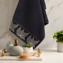 Ręcznik 70x140 Victoria 8 czarny złoty liście 500g/2 frotte Limited Collection Eurofirany Ręcznik 70x140 Victoria 8 czarny złoty liście 500g/2 frotte Limited Collection Eurofirany