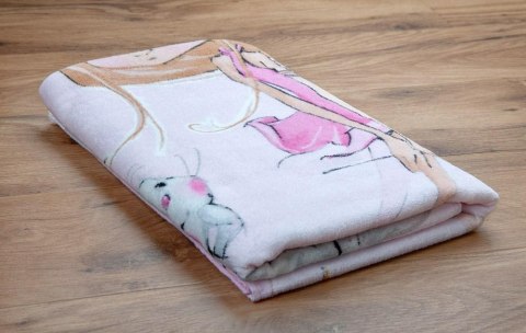 Ręcznik plażowy 75x150 Wróżka Little Fairy różowy dziecięcy bawełniany H23 Ręcznik plażowy 75x150 Wróżka Little Fairy różowy dziecięcy bawełniany H23