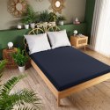 DREAMY PREMIUM Prześcieradło frotte z gumką, szerokość 220 x wysokość 200cm, kolor 025 granatowy 100034/FRG/025/220200/1