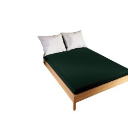 DREAMY PREMIUM Prześcieradło frotte z gumką, szerokość 220 x wysokość 200cm, kolor 035 ciemny zielony;butelkowy 100034/FRG/035/2