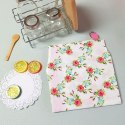 Fartuch kuchenny 60x75 English Rose biały różowy róże bawełniany I 23 Fartuch kuchenny 60x75 English Rose biały różowy róże bawełniany I 23