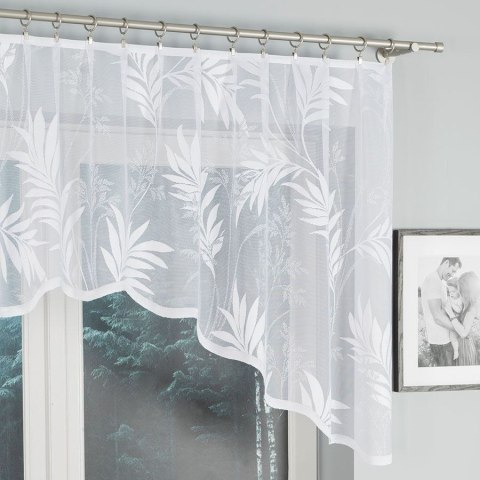 KAJA Firanka żakardowa gotowa, szerokość 250 x wysokość 100cm, kolor 001 biały 018920/FBL/001/250100/1 KAJA Firanka żakardowa gotowa, szerokość 250 x wysokość 100cm, kolor 001 biały 018920/FBL/001/250100/1