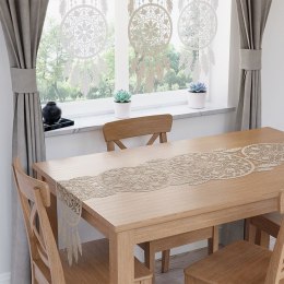 Obrus bieżnik 44x224 Alia naturalny/beż żakardowy gotowy łapacz snów 001390/KSZ/002/044224/1