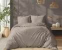 Pościel adamaszkowa 160x200 taupe beżowa ciemna jednobarwna paski 1 cm Pure Pościel adamaszkowa 160x200 taupe beżowa ciemna jednobarwna paski 1 cm Pure