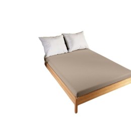 Prześcieradło jersey z gumką 180x200 Dreamy Premium beżowe 100034/FRG/017/180200/1