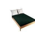 Prześcieradło jersey z gumką 180x200 Dreamy Premium ciemne zielone butelkowe 100034/FRG/035/180200/1