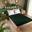 Prześcieradło jersey z gumką 180x200 Dreamy Premium ciemne zielone butelkowe 100034/FRG/035/180200/1