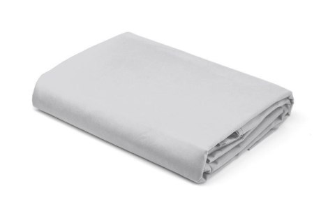 Prześcieradło satynowe 160x200 srebrne bez gumki jednobarwne Pure Prześcieradło satynowe 160x200 srebrne bez gumki jednobarwne Pure