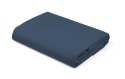 Prześcieradło satynowe z gumką 160x200 denim granatowe jednobarwne Pure Prześcieradło satynowe z gumką 160x200 denim granatowe jednobarwne Pure