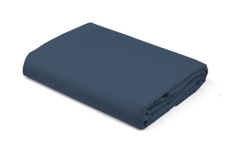 Prześcieradło satynowe z gumką 160x200 denim granatowe jednobarwne Pure Prześcieradło satynowe z gumką 160x200 denim granatowe jednobarwne Pure