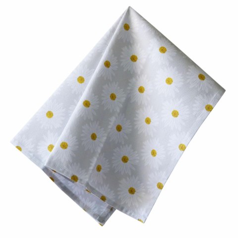 Ścierka kuchenna 45x65 Daisy szara żółta kwiatki bawełniana I 23 Ścierka kuchenna 45x65 Daisy szara żółta kwiatki bawełniana I 23